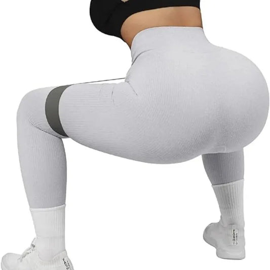 Seamless Ribbed High Waisted Yoga Pants