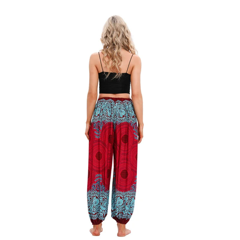 Boho Yoga Women Hippie Harem Printed Pants