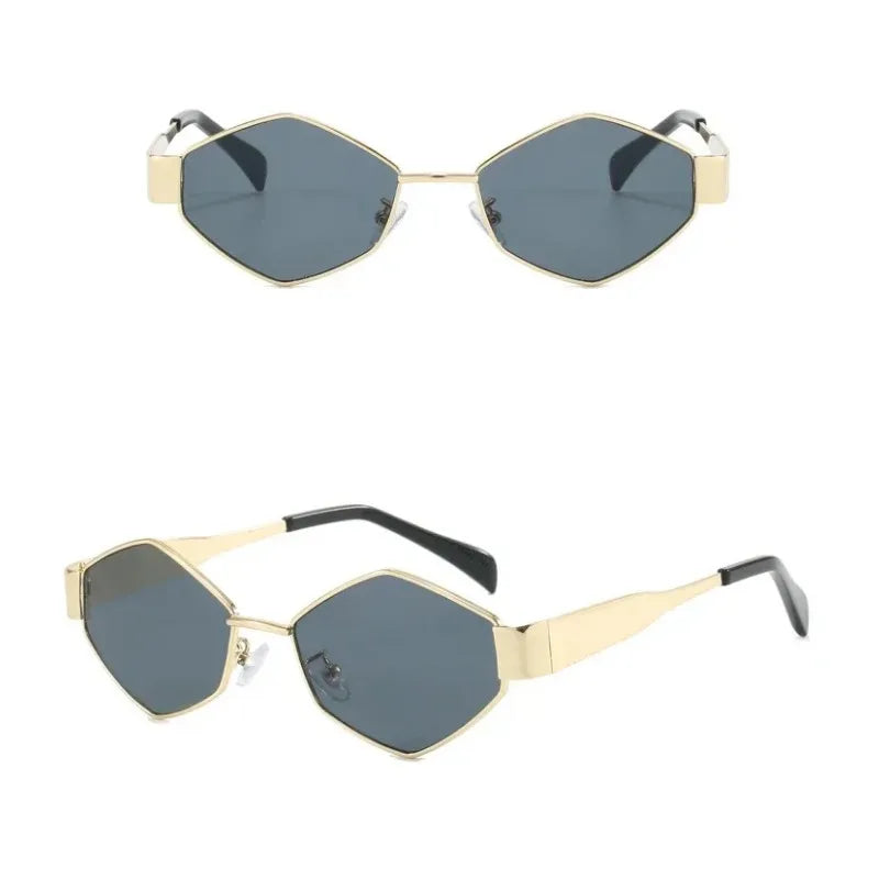 Fashion Metal Sunglasses For Women Small Frame