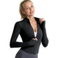 Women's Spandex Athletic Sport Jacket Slim Fit Long Sleeve