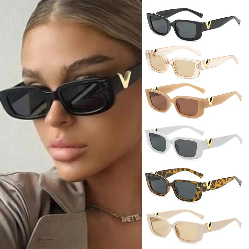 Women Vintage Small Frame Sunglasses