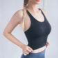 Women Cross Back Sports Bra Crop Top